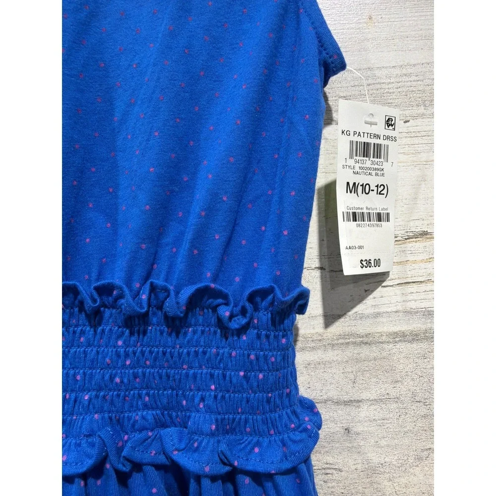 Old Navy Epic Threads Dress Girls 10-12 Floral Polka Dot Cottagecore NWT EUC